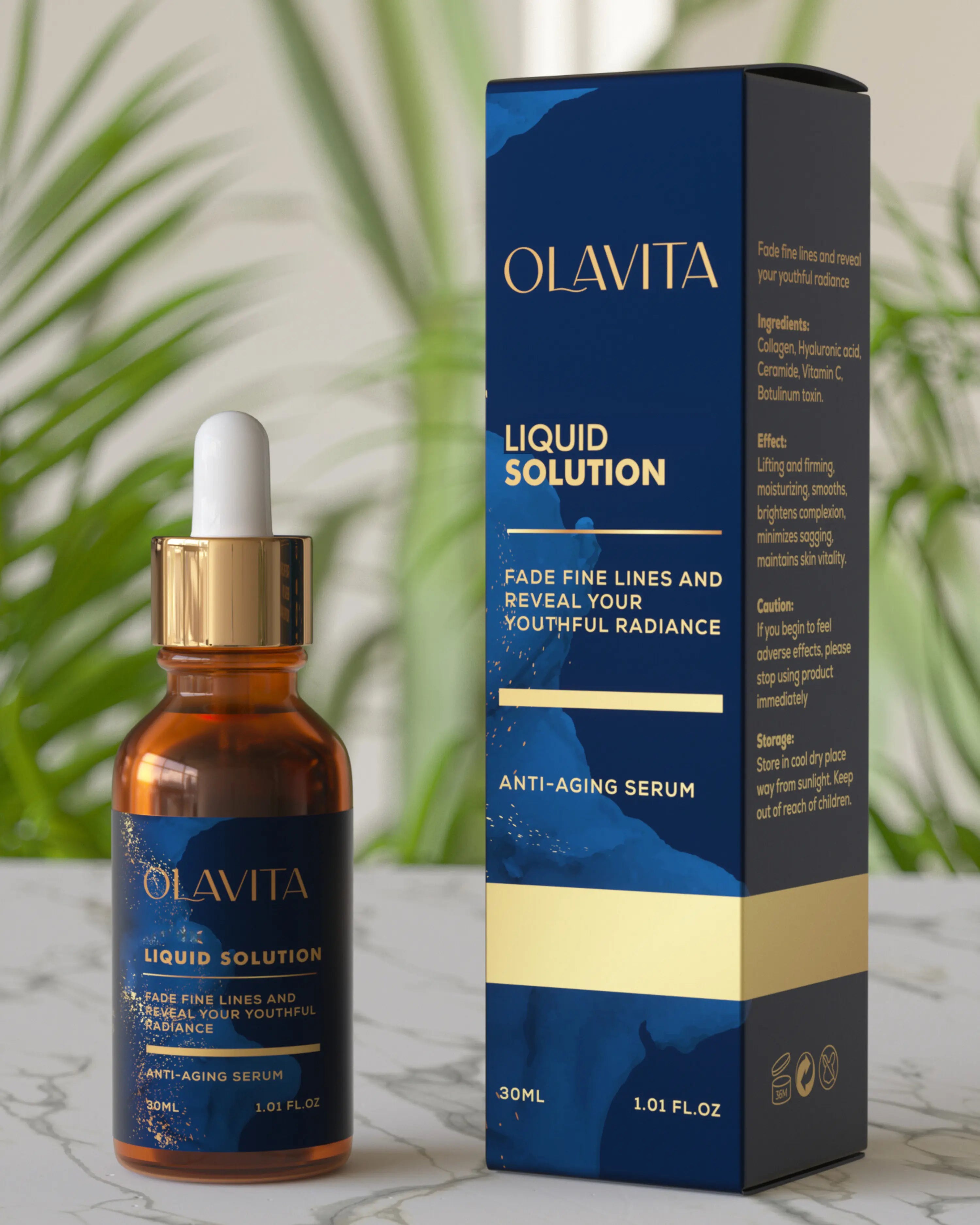 Olavita Liquid Solution™ For visibly firmer and radiant skin in just 2 weeks
